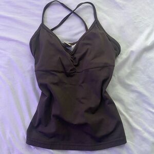 Stylish Brown Strappy/Halter Top